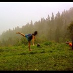 Slackline in the rain