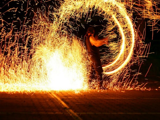 Feuer und Funkenzauber