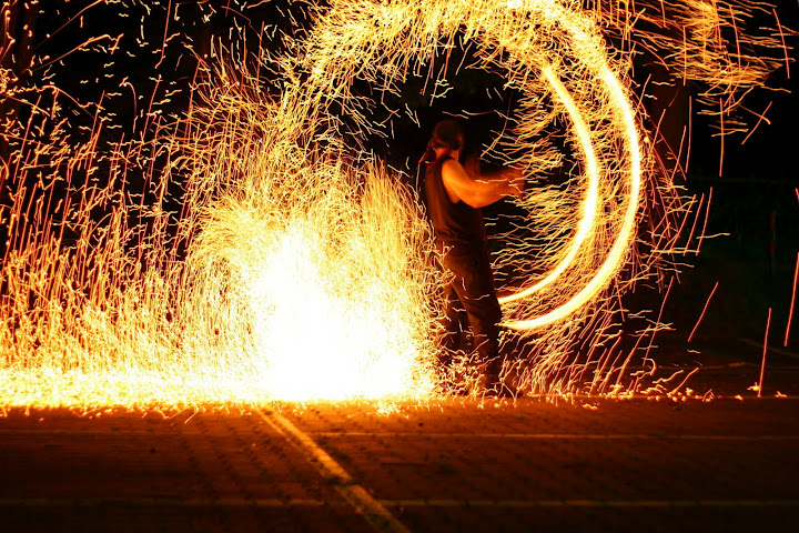 Feuer und Funkenzauber