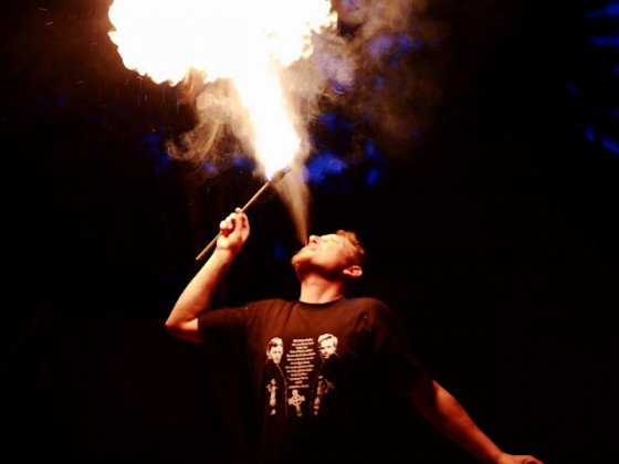 Feuer und Funkenzauber