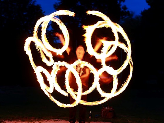 Feuer und Funkenzauber