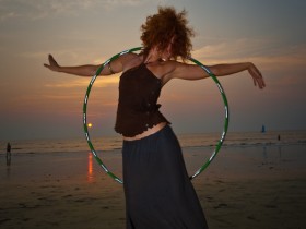 Sunset Hooping Arambol 2010