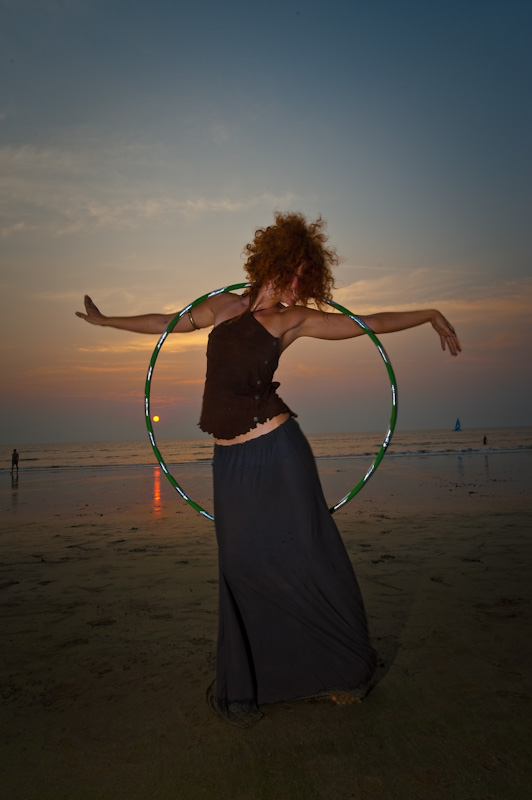 Sunset Hooping Arambol 2010