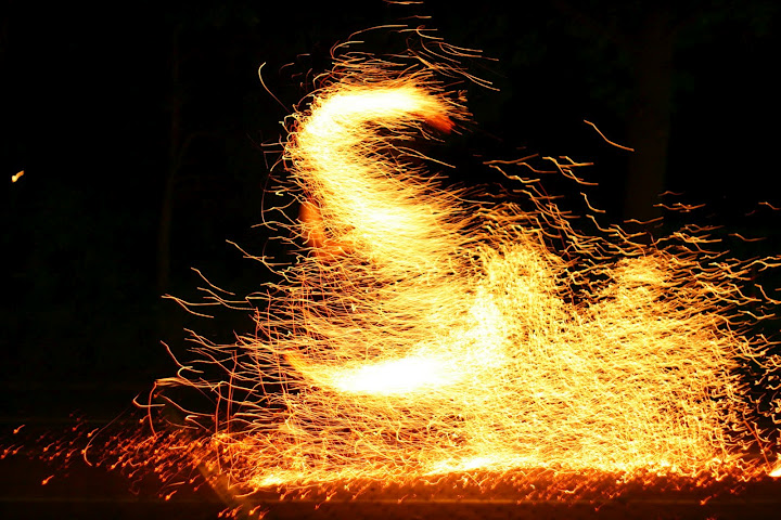 Feuer und Funkenzauber