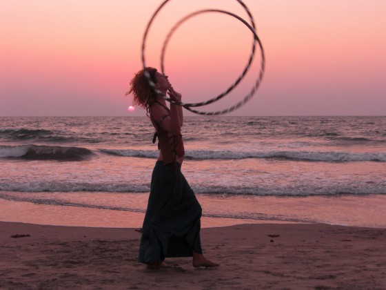 Sunset Hooping Arambol 2009