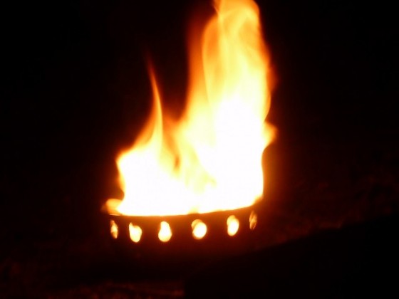 Feuershow auf der Klassenfahrt
