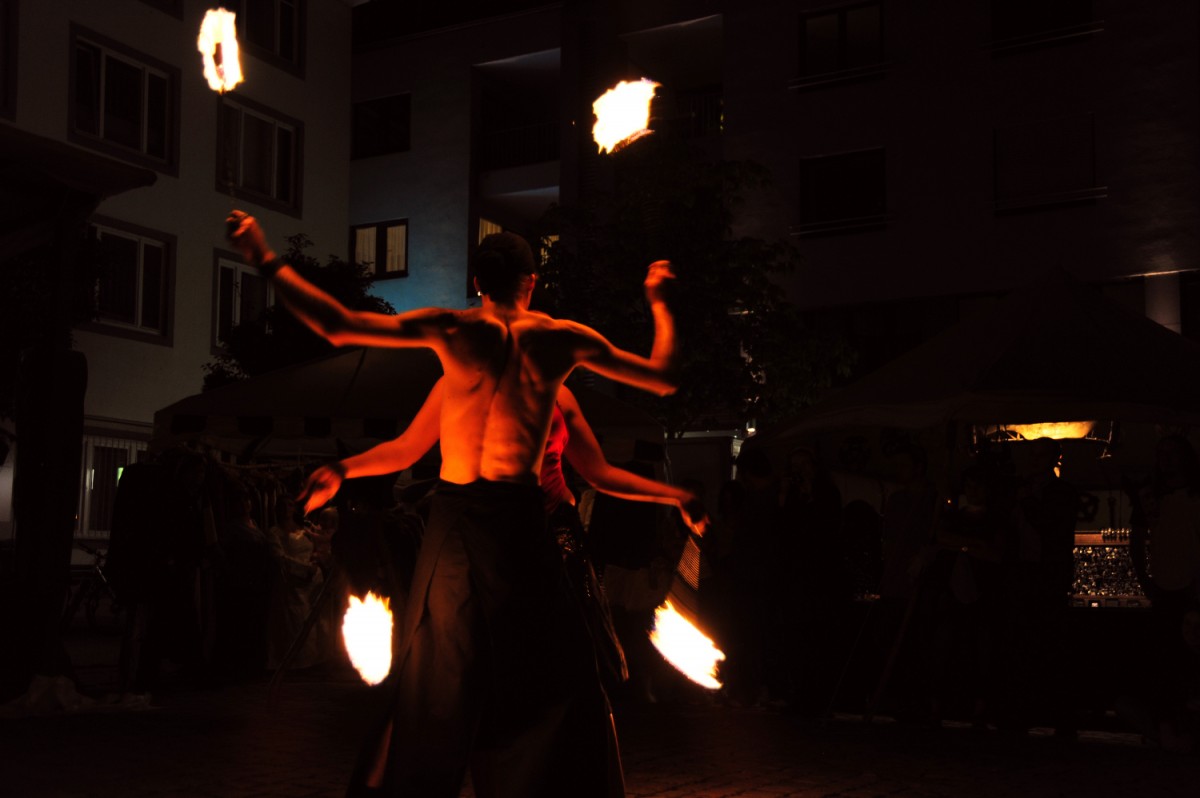 Saphira und Pojota Feuer und Tanz