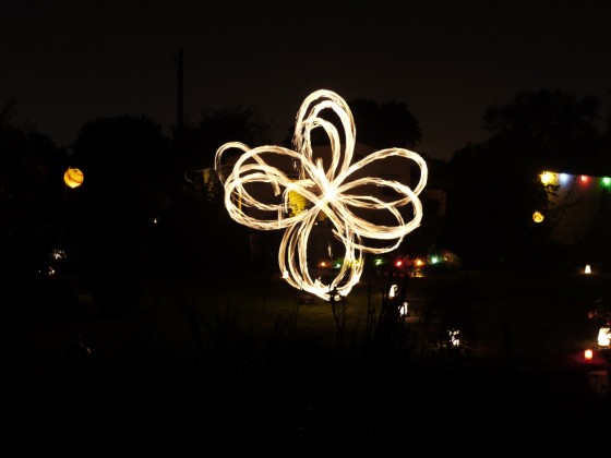 Feuer im Garten