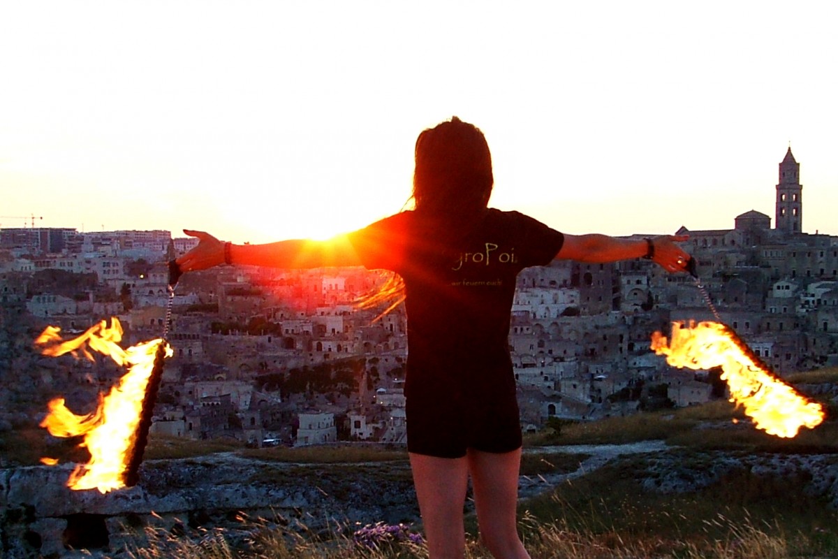 Matera Sassi und PyroPoi