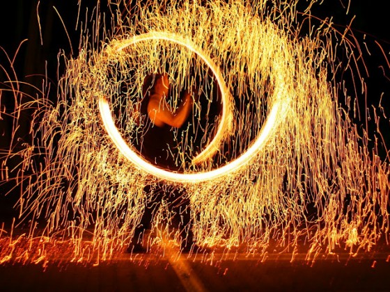 Feuer und Funkenzauber