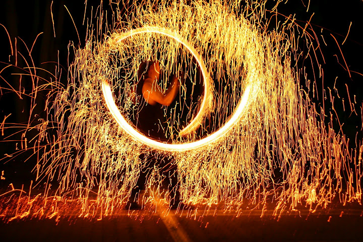 Feuer und Funkenzauber