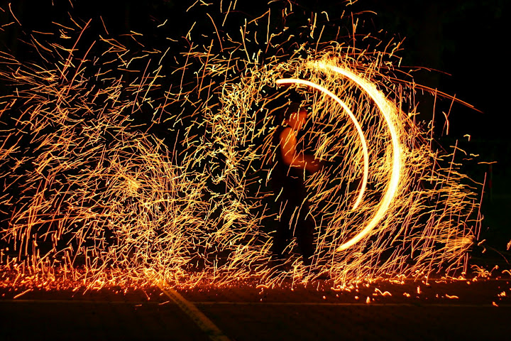 Feuer und Funkenzauber
