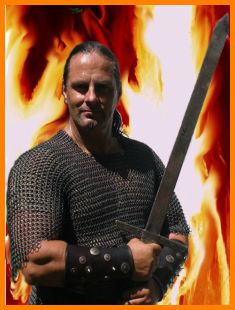 Mittelaltershow mit Feuershow und Ritterlager und Schlangenshow