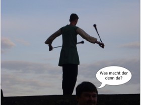 Was macht der denn da?