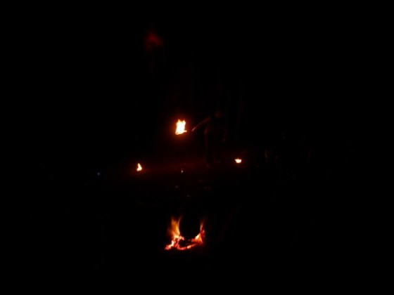 Feuershow auf der Klassenfahrt