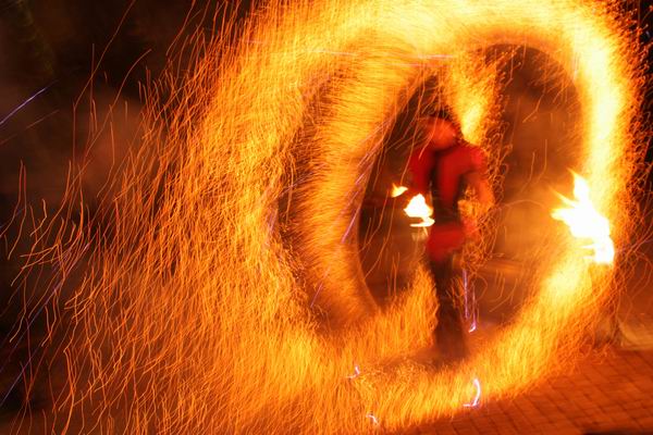 Feuershow Schlangenshow Robaria aus Thüringen